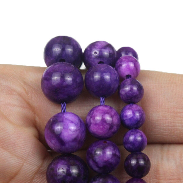 Charoite Chalcedony Stone Scattered Beads Diy Handmade Beaded - Image 2