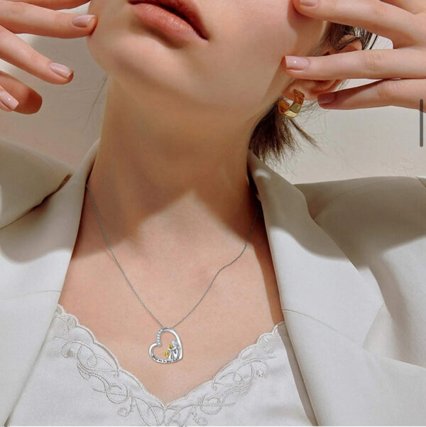 Mother's Day Love Character Pendant Necklace - Image 4
