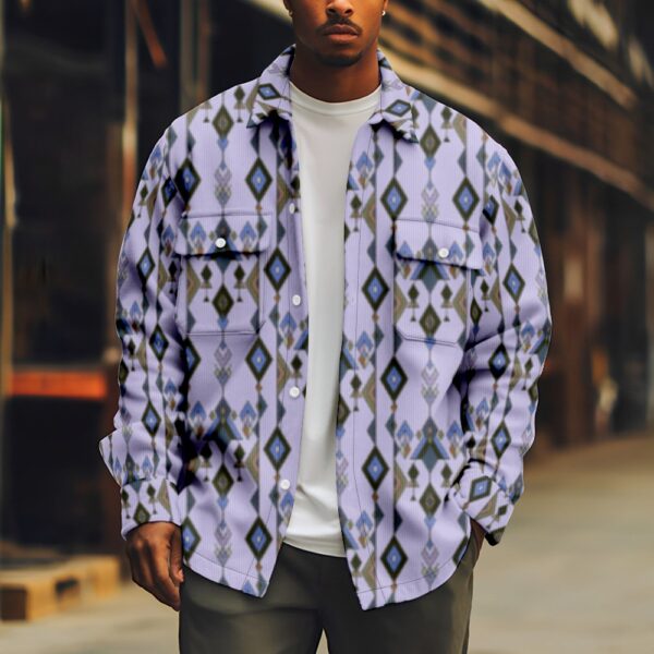 Fashion Individual Casual Printed Men's Jacket - Image 6