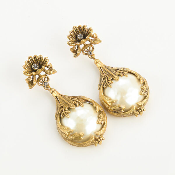 Personality Trendy Brass Baroque Pearl Necklace - Image 7