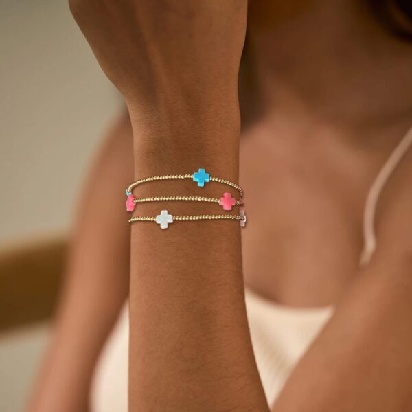 Women's Gold Beaded Fashion Stacking Bracelet Suit - Image 4