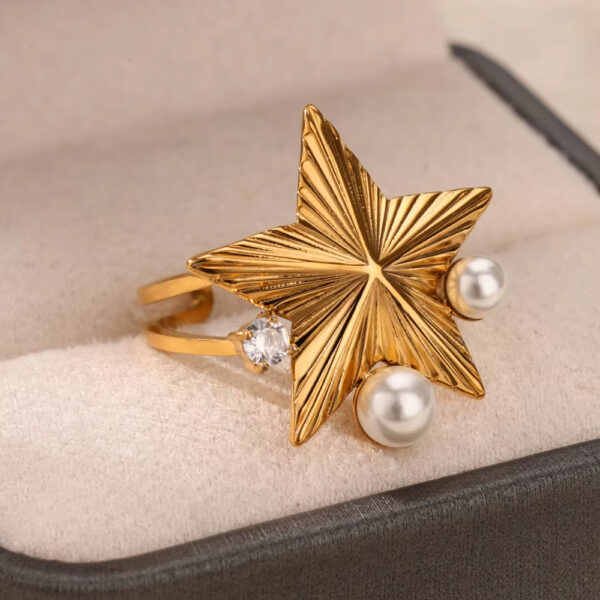 European And American Fashion Exaggerated Irregular Ring - Image 4