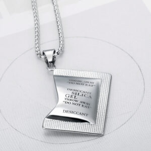Desiccant Pendant Cool Titanium Steel Men's Necklace