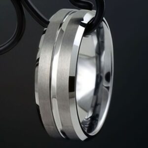 Creative And Minimalist Single Line Frosted Ring