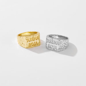 Women's Creative Fashion English Printing Ring