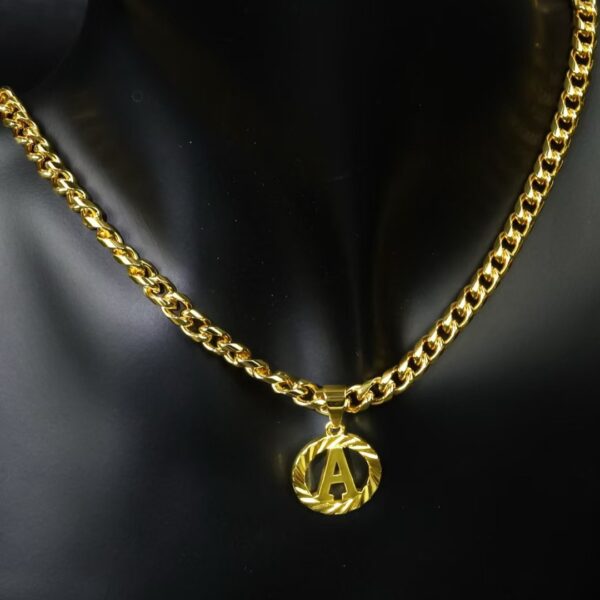 Simple Style Round 26 Letter Necklace - Image 4