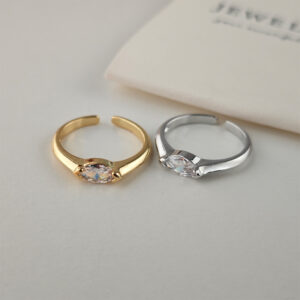 Horse Eye Rhinestone Women's Fashion Simple Index Finger Ring