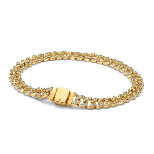 Beaded Rose Gold Stretchable Adjustable Fashion Bracelet - Image 2