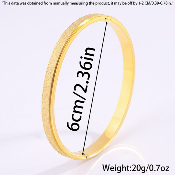 Titanium Steel Bracelet Starry Frosted - Image 6