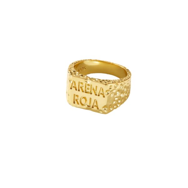 Women's Creative Fashion English Printing Ring - Image 5