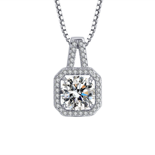 Three-piece Eight Hearts And Eight Arrows Zircon Rings Ear Studs Pendant Necklace Suit - Image 5