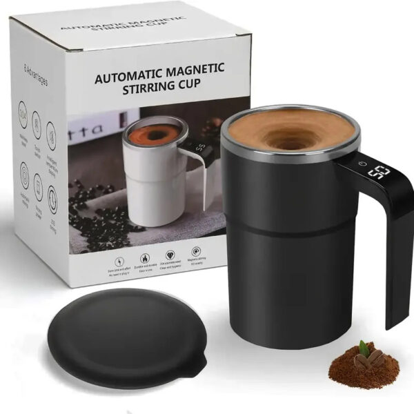 Electric Coffee Mug USB Rechargeable Automatic Magnetic Cup IP67 Waterproof Food-Safe Stainless Steel For Juice Tea Milksha Kitchen Gadgets - Image 10