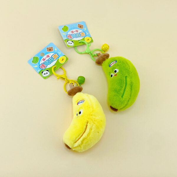 Plush Cooing Banana Keychain - Image 2