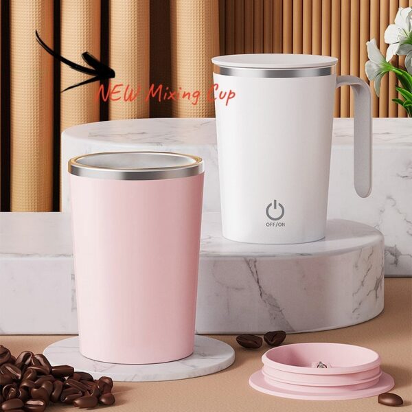 Kitchen Electric Mixing Cup Stirring Coffee Cup Automatic Mixing Mugs Cup Lazy Rotating Magnetic Water Cup - Image 2