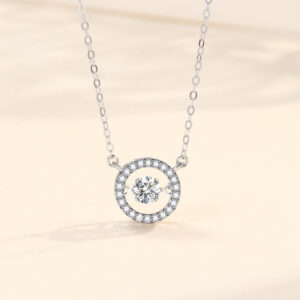 S925 Silver Pulsatile Heart Smart Sterling Silver Necklace For Women
