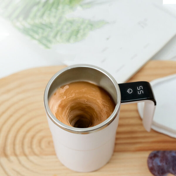 Electric Coffee Mug USB Rechargeable Automatic Magnetic Cup IP67 Waterproof Food-Safe Stainless Steel For Juice Tea Milksha Kitchen Gadgets - Image 4