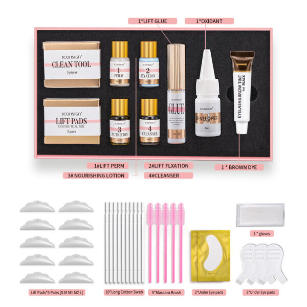 ICONSIGN Lash Lift EyeLash Eyebrow Dye Tint Kit Lashes Perm Set Brow Lamination Makeup Tools - Image 5