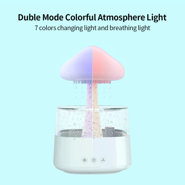 Rain Humidifier Mushroom Humidifier Rain Cloud Humidifier Water Drop Humidifier - Image 2