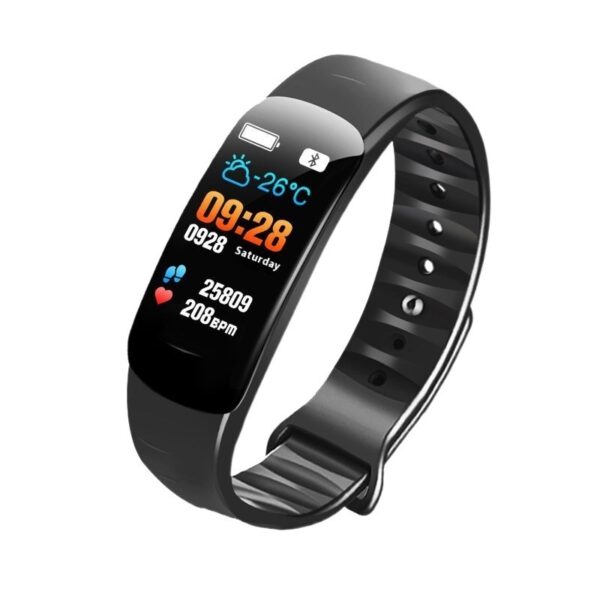 C1 Blood Pressure Heart Rate Waterproof Color Screen Bluetooth Pedometer Sports Watch - Image 5