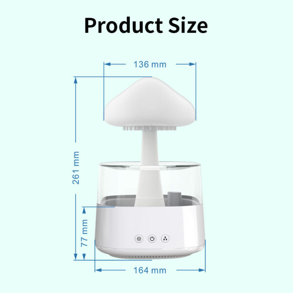 Rain Humidifier Mushroom Humidifier Rain Cloud Humidifier Water Drop Humidifier - Image 9