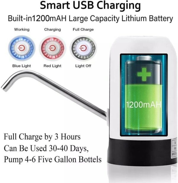 Water Bottle Electric Automatic Universal Dispenser 5 Gallon USB USB Water Dispenser Automatic Drinking Water Bottle - Image 6