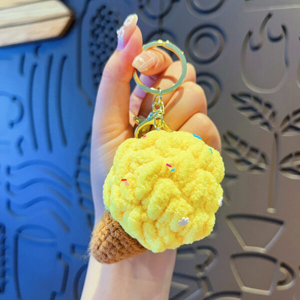 Original Plush Colorful Ice Cream Keychain - Image 8