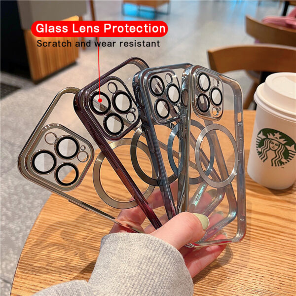 Phone Case With Camera Protector Advanced Electroplating Integrated With Lens Protector Phone Case For Iphone12 13promax Simple 11 Soft - Image 2