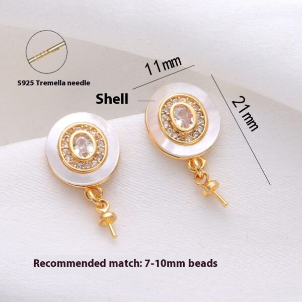 S925 Silver Pearl Stud Earrings - Image 7