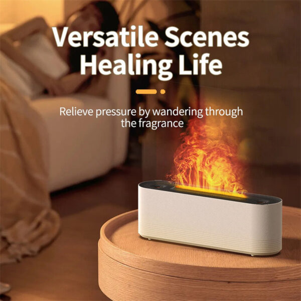 Flame Air Humidifier Ultrasonic 7 Colors Aroma Diffuser LED Cool Mist Maker Fogger Essential Oil Room Fragrance Office Home Decor - Image 7