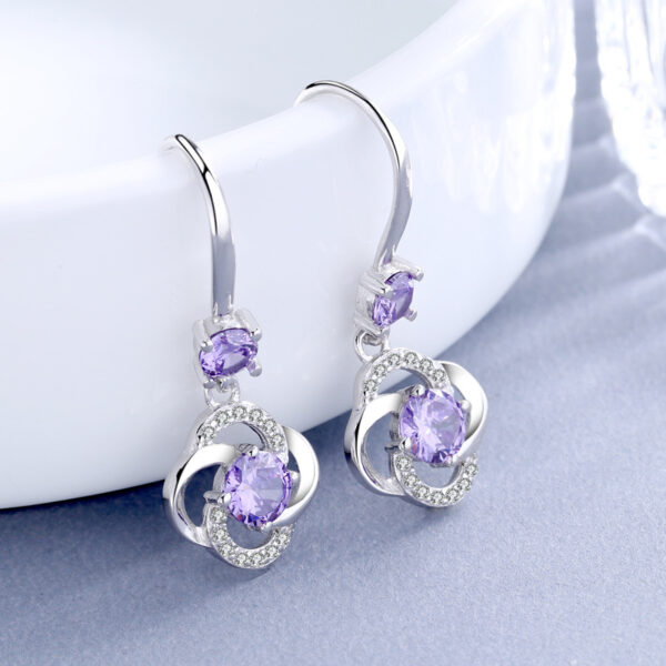 S925 Sterling Silver Earrings South Korea Elegant Long - Image 3