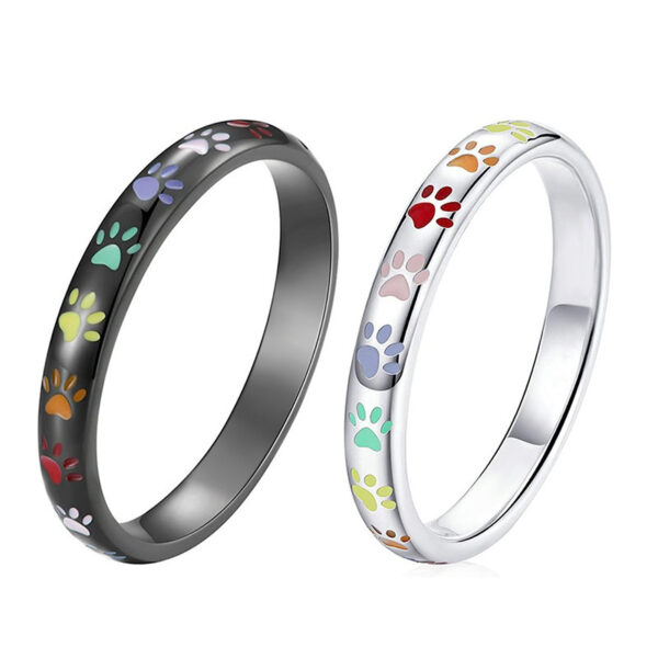 European And American Sweet Rainbow Ring - Image 2