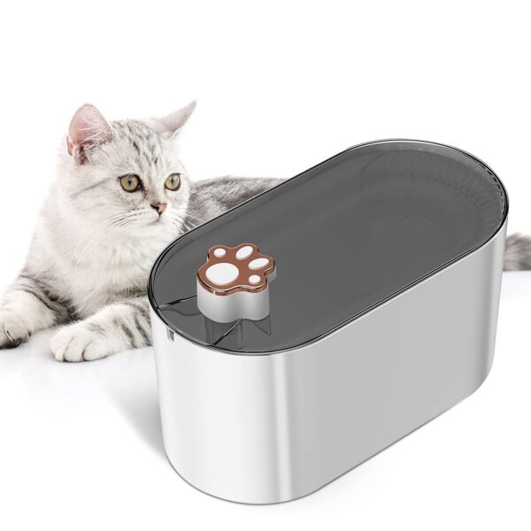 3L Cat Water Fountain Filter Automatic Drinker For Dogs Cats Pet Water Dispenser Ultra-Quiet Water Dispenser With LED Light Pet Products - Image 3