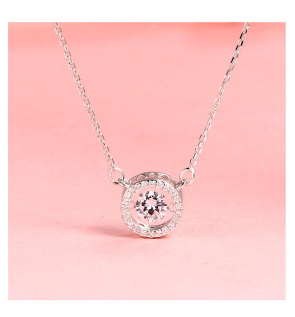S925 Silver Pulsatile Heart Smart Sterling Silver Necklace For Women - Image 5