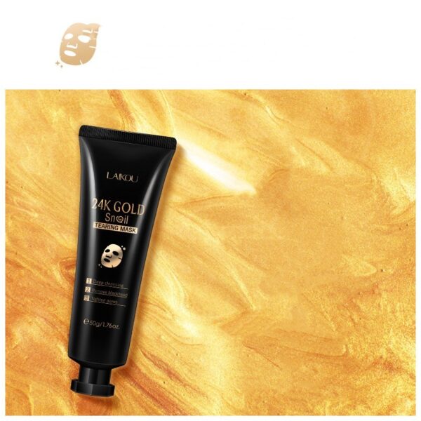 Gold Foil Snail Tear-Off Mask Hydrating - Image 5