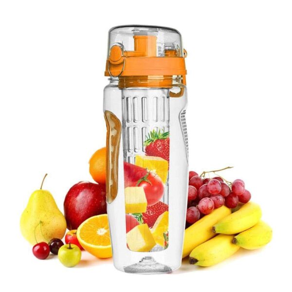 32Oz Fruit Infusing Infuser Water Bottle Water Fruit Bottle BPA Free Plastic Sport Fruit Infuser Water Bottles With Infuser Juice Shaker Drink Bottle Of Water - Image 3