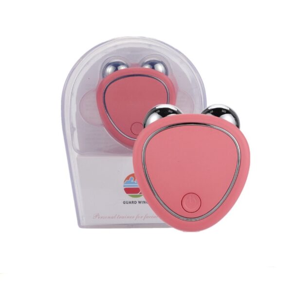 Portable Facial Micro-current Beauty Instrument For Lifting Thinning And Reducing Edema With Double Roller Massager - Image 9