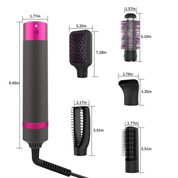 Professional 5 In 1 Hair Dryer Brush Dryer And Straightening Brush Electric Hair Styling Tool Automatic Hair Curler Beauty Supplies Gadgets - Image 5