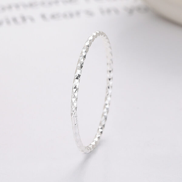 S925 Sterling Silver Sparkling Ring For Men And Women - Image 3