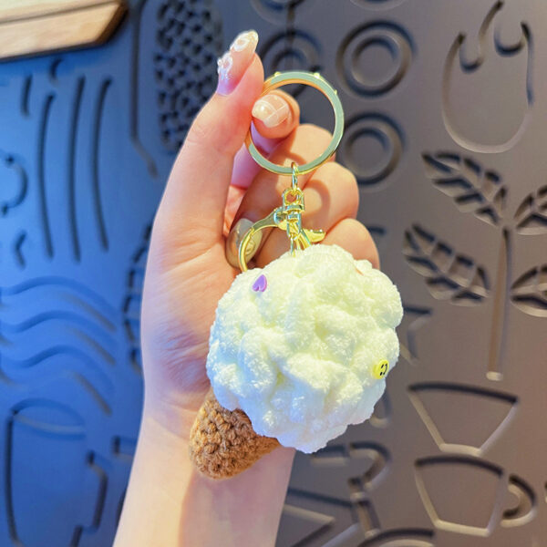 Original Plush Colorful Ice Cream Keychain - Image 10