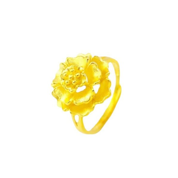 Ring Female Special-interest Design Rich Flower Tail - Image 4