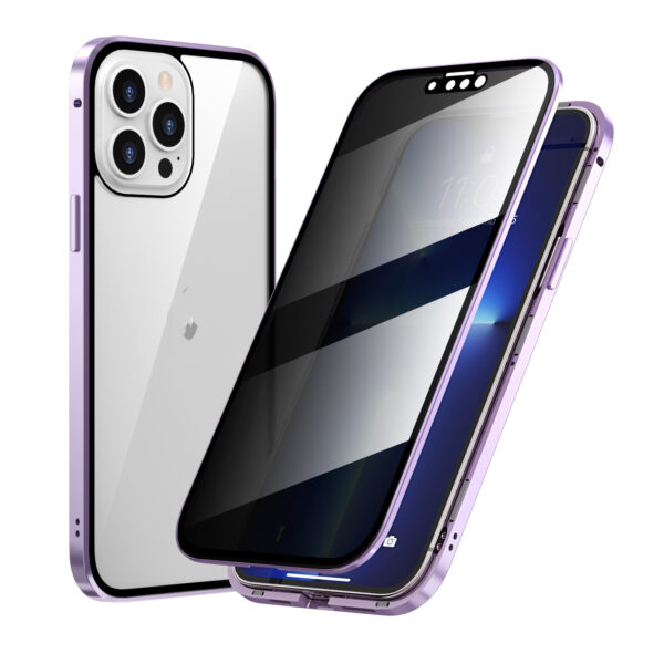 Privacy-proof Magneto Phone Case Double Sided Metal Frame - Image 5