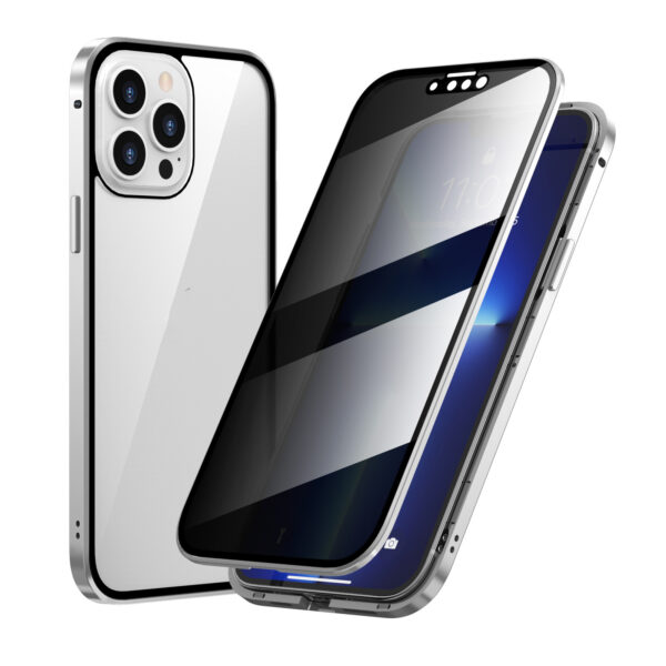 Privacy-proof Magneto Phone Case Double Sided Metal Frame - Image 2