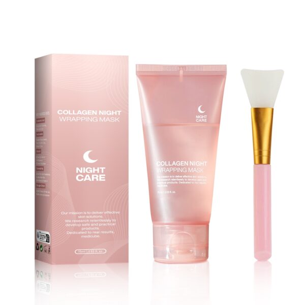 Face Night Mask Collagen Wrapping Mask Natural Ingredients Firming Elasticity & Hydration Anti-wrinkle For Skin Care - Image 10