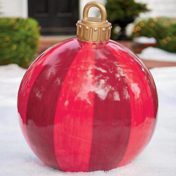 Christmas Ornament Ball Outdoor Pvc 60CM Inflatable Decorated Ball PVC Giant Big Large Balls Xmas Tree Decorations Toy Ball - Image 8