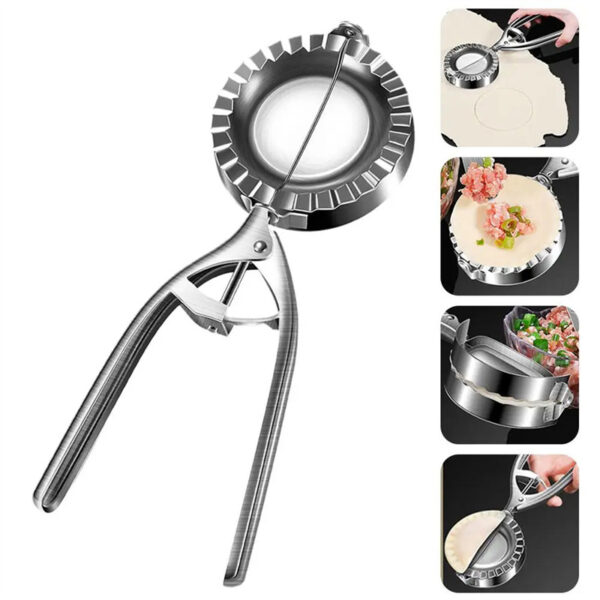 Kitchen Dumpling Mold Stainless Steel Dumpling Machine Pressing Home Baking Tool Skin Press Tool Dumpling Noodle Manual Kitchen Gadgets - Image 3