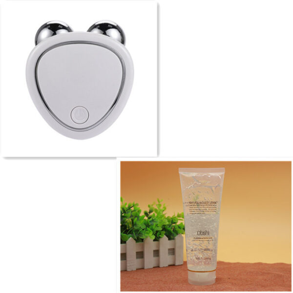 Portable Facial Micro-current Beauty Instrument For Lifting Thinning And Reducing Edema With Double Roller Massager - Image 8