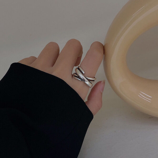 Retro Retro Roman Numerals Three-piece Ring Set Women - Image 7