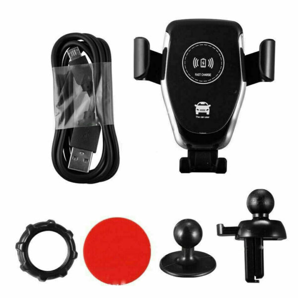 10W QI Wireless Fast Car Charger Mount Holder Stand Automatic Clamping Charging - Image 9