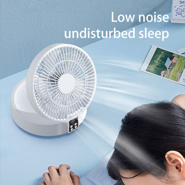 Remote Control Portable Rechargeable Ceiling Usb Electric Folding Fan Night Light Air Cooler Home-appliance Home - Image 5