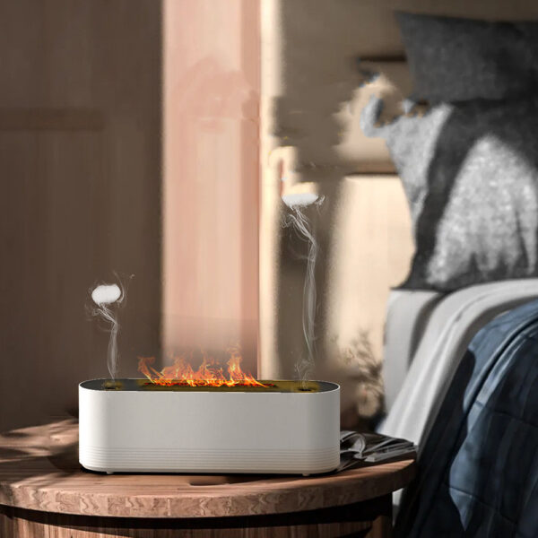 Flame Air Humidifier Ultrasonic 7 Colors Aroma Diffuser LED Cool Mist Maker Fogger Essential Oil Room Fragrance Office Home Decor - Image 9